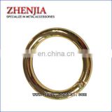 shinny gold plated zinc alloy spring gate O ring