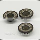 Contrast Tin Zinc Alloy Buttons for Trousers, Jeans / Jacket Metal Buttons