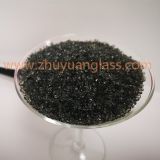 Shandong zhuyuan export recycle glass bead intermix 1-3mm3-6mm6-9mm gray aggregates glass bead