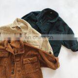 2020 Autumn and Winter Children's Jacket Retro Western Corduroy Cardigan Jacket thumbnail-1