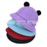 Keep Warm Custom Melton Wool Bucket Hats For Kids thumbnail-3