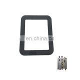 Черные детали рамки, изготовленные методом литья пластмассы