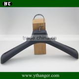 FP-865 Rubber coated plastic jacket hanger with logo