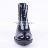 Shiny Upper Ladies Cowboy Black Knight Safety Riding Zipper Ankle Boots South Africa thumbnail-3