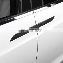 Car Accessories High Quality Dry Carbon Fiber Car Door Panels Door Side Moulding for Tesla X thumbnail-5
