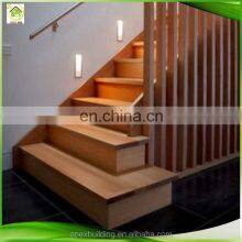Mahogany Hardwood Stair Handrail With Hardwood Stair Treads