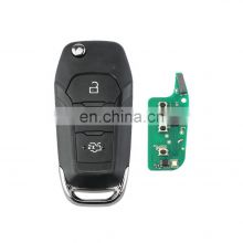 3 Buttons Keyless Entry 315/433 MHZ Chip ID49 N5F-A08TAA Car Flip Key Fob for Ford Fusion Edge Explorer 2013-2015 Remote Control