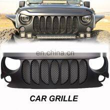 Черный передний решетка радиатора из ABS для Jeep JK, для Wrangler 2007 - 2017 годов, автомобильные аксессуары thumbnail-2