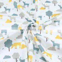 Cartoon Cat Triangle Print Children's Bed Skin Friendly Cotton Fabric Kindergarten Three-piece Twill Fabric thumbnail-2