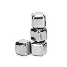 Amazon Hot Selling 304 Stainless Steel Ice Cubes Customized Whiskey Chilling Stones With Tongs Chill thumbnail-4