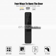 6063GB Aluminum Smart Door Lock With Barcode Scanner, Digital Password Touch Screen Door Lock, IC Card Door Locks thumbnail-4