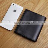 High Quality Cow Leather Men's Bifold Wallet Small Wallet Card Holder Wallet thumbnail-6