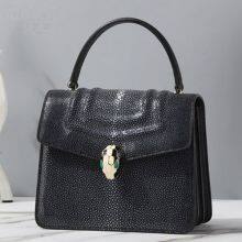Pearl Fish Skin Women's Bag Leather Portable Organ Bag Women's 2022 New Trendy Luxury All-Match Shoulder Messenger Bag thumbnail-4