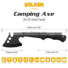 All Black Innovative Multi-functional Axe Outdoor Camping Survival Tool Axe Hammer Rubber Handle Anti-skid thumbnail-3