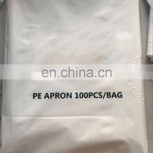 Easy to Wear and Use Waterproof Eco-Friendly Customized White Transparent Disposable PE Apron for Food Industry thumbnail-5