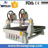 FORSUN FS1530 3d Woodworking Cnc Cutting Engraver Machinery With Two Heads thumbnail-5