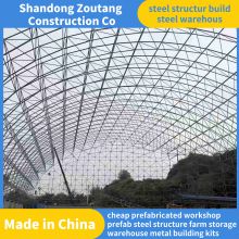 Steel Roof Structure System Flat Bunker Coal Storage Shed Space Frame Company