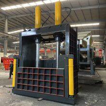 Vertical Hydraulic Wood Baling Press Semi-Automatic Baler for Waste Clothes Film Bottles Pouches Cases Cans Barrels Easy Operate thumbnail-3