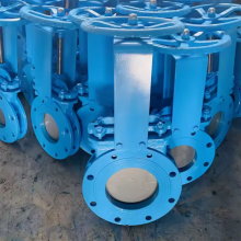 Best Selling CLASS 150 Cast Steel Knife Gate Valve JIS 5K 10K Pneumatic PN16 EPDM Seat Knife Gate Valve Slurry Valve thumbnail-5