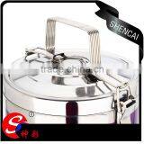 Metal Stainless Steel 4 Layers Compartment Lunch Box/ Hand Pot With Foldable Handle/ Food Carrier thumbnail-2