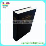 Cheap leather cover dictionary book printing service, cloth cover book printing factory