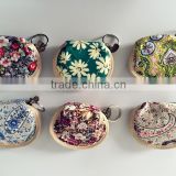 newest lovely convenient cheap travel canvas printing coin purse