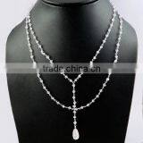 Pretty Design !! Pink Amethyst 925 Sterling Silver Necklace, Silver Jewellery, 925 Silver Jewellery thumbnail-2