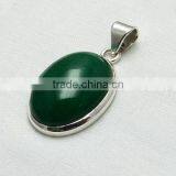 Aura Of Beauty Green Aventurine Pendant, Online Silver Jewellery, Fine Silver Jewellery thumbnail-3