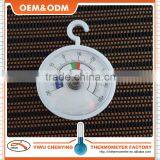 Plastic White Round With Hook Interior Fridge/ Freezer Thermometer Red Arrow Scale Cheap Price Item