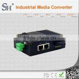 IP40 2 port single mode ethernet switches din rail