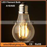 Factory Price A19/A60 3Watt Dimmable Lantern Edison LED Clear Bulb E27 Socket thumbnail-3