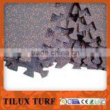 Indoor Interlock Safety Elastical Rubber Tile Flooring Mats