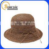 Sunny Shine Folding Crochet Women Straw Hat thumbnail-1