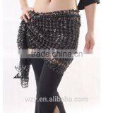 Belly Dancing Clothing Lady Purple Sexy Velvet Belly Dance Hip Scarf thumbnail-5