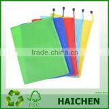 Cheap Colourful Vinyl Zipper File Bags