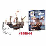 Blue Nose 3d Jigsaw Puzzle Miniature Boat Model thumbnail-3