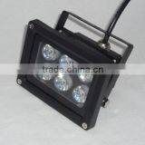 LED Flood Light 6W Yellow IP66 Black AC85-265V Outdoor Led Flood Lamp thumbnail-3