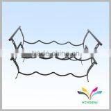 Ladder Style 4 Holders Black Single Wine Bottle Display Stand thumbnail-1