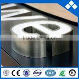 Wall Mouted Outdoor Led Channel Stainless Steel Mental Letter Sign for Hot Sale