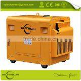 Low Noise Single Phase 5kw Portable 220V Generator With Soundproof and 4 Wheels thumbnail-6