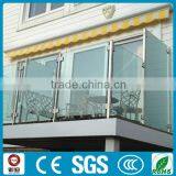 Modern Outdoor Balcony Stainless Steel Glass Balustrade thumbnail-1