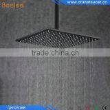 16 Inch 40cm Square Black Bathroom Rain Shower Head thumbnail-1