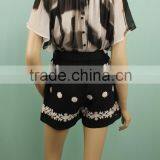 2016 Casual Short Women Black Pants thumbnail-5