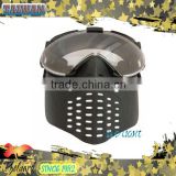 War Game Paint Ball Protective PE Full-face Mask with LED