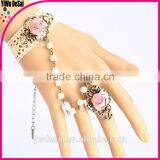 many color bracelet White bud silk bracelet with rose latest style fashion bracelets