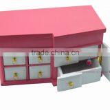 Cute Pink Jewelry Gift Cabinet With Mirror thumbnail-4