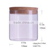 38oz Glass Bottles and Jars/cler Cork Lid Container Jars Wholesale for Store thumbnail-1