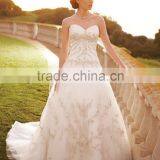 Best Selling Turkey Istanbul Lace Long Train Wedding Dress thumbnail-2