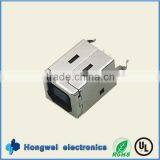 Female B Type DIP 180 Degree USB Connector for Printer