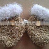 High Quality Crochet Fluffy Baby's Booties